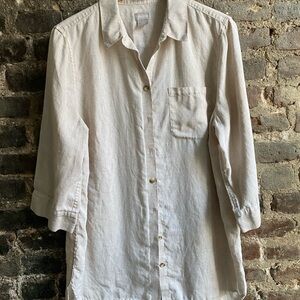 Chico's Beige No-Iron Blouse